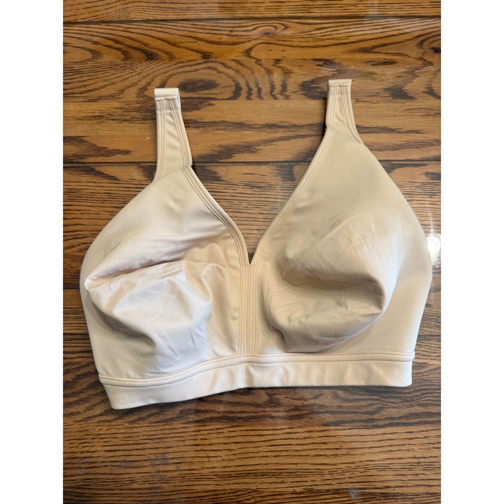 AISILIN Full Coverage Bra Womens 34G Beige Non-Wired Supportive Comfort W636E